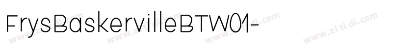 FrysBaskervilleBTW01字体转换