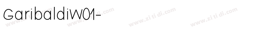 GaribaldiW01字体转换