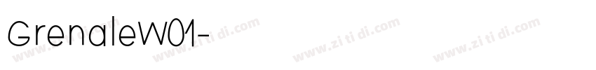 GrenaleW01字体转换