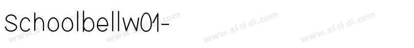 Schoolbellw01字体转换
