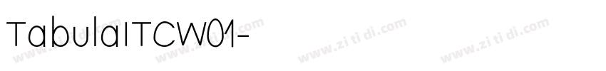 TabulaITCW01字体转换