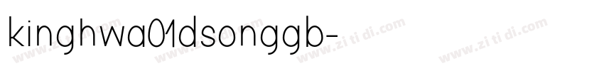 kinghwa01dsonggb字体转换