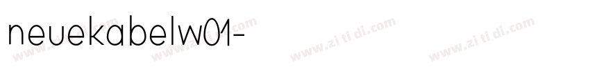 neuekabelw01字体转换