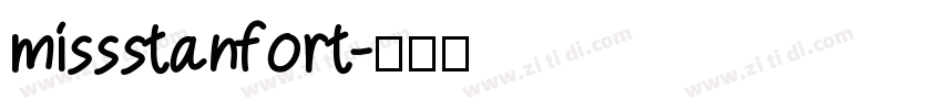 missstanfort字体转换
