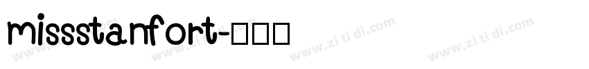 missstanfort字体转换