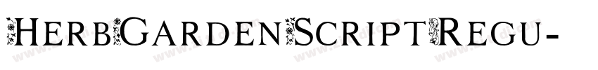 HerbGardenScriptRegu字体转换