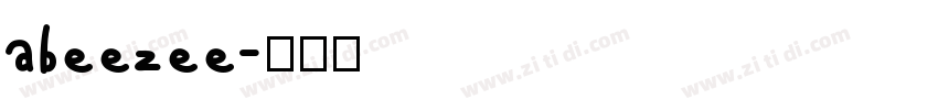 abeezee字体转换