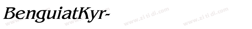 BenguiatKyr字体转换