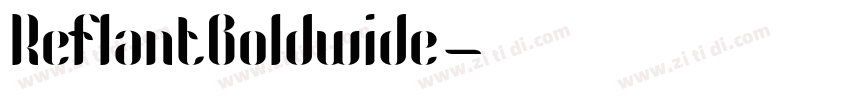ReflantBoldwide字体转换