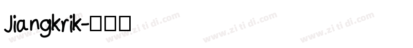 Jiangkrik字体转换