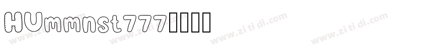 HUmmnst777字体转换