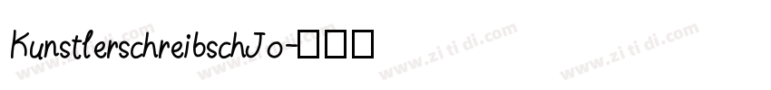 KunstlerschreibschJo字体转换