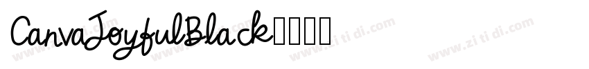 CanvaJoyfulBlack字体转换