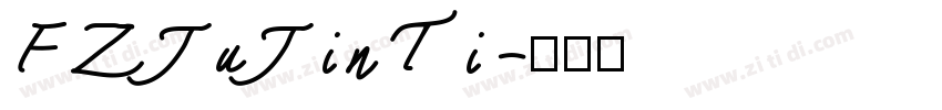 FZJuJinTi字体转换