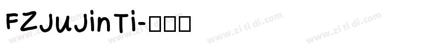 FZJuJinTi字体转换