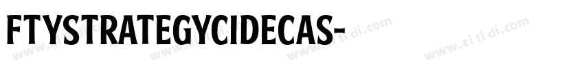 FTYStrategycideCAS字体转换