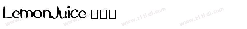 LemonJuice字体转换