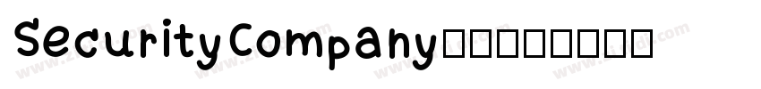 SecurityCompany字体下载字体转换