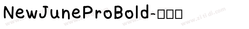 NewJuneProBold字体转换
