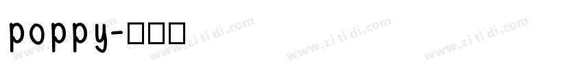 poppy字体转换