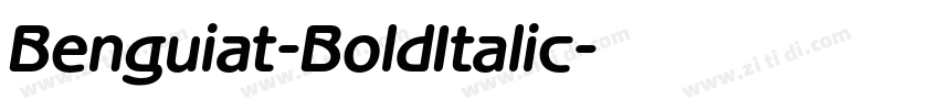 Benguiat-BoldItalic字体转换
