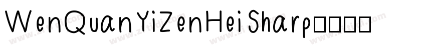 WenQuanYiZenHeiSharp字体转换