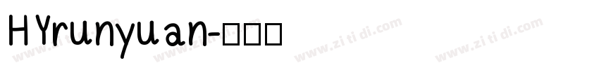 HYrunyuan字体转换