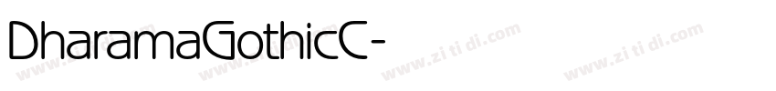 DharamaGothicC字体转换