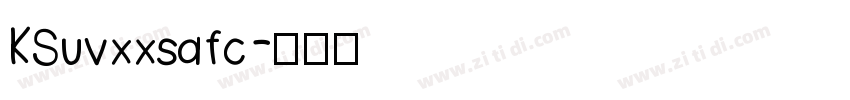 KSuvxxsafc字体转换