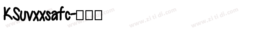 KSuvxxsafc字体转换