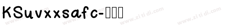 KSuvxxsafc字体转换