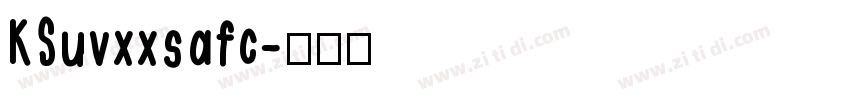 KSuvxxsafc字体转换