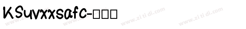 KSuvxxsafc字体转换