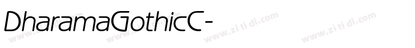 DharamaGothicC字体转换
