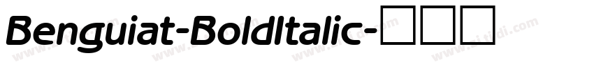 Benguiat-BoldItalic字体转换