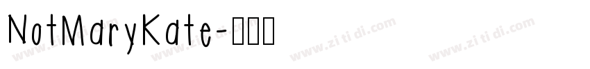 NotMaryKate字体转换