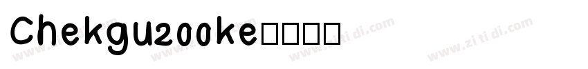 Chekgu200ke字体转换
