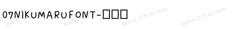 07NIKUMARUFONT字体转换