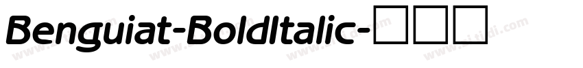 Benguiat-BoldItalic字体转换