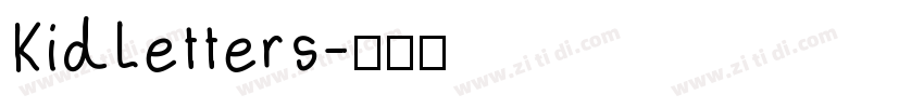 KidLetters字体转换