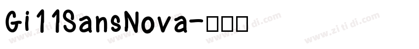 Gi11SansNova字体转换