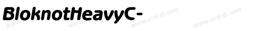 BloknotHeavyC字体转换