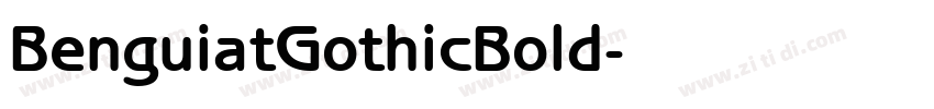 BenguiatGothicBold字体转换