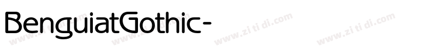 BenguiatGothic字体转换