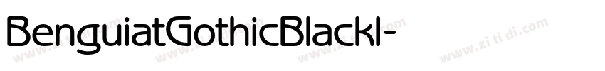 BenguiatGothicBlackI字体转换