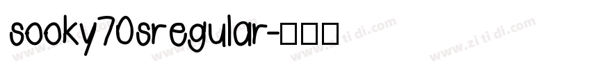 sooky70sregular字体转换