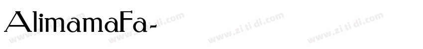 AlimamaFa字体转换