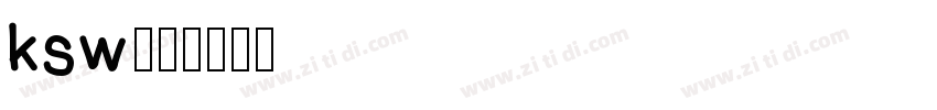 ksw般若字体转换