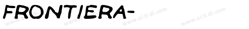 Frontiera字体转换