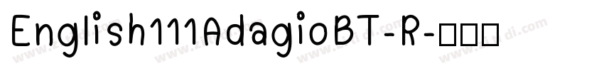 English111AdagioBT-R字体转换